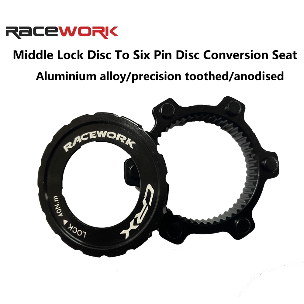 Commuter Bike Lock - RACEWORK センターロックから 6 穴アダプターへの変換 MTB ロードバイクディスクハブセンターロック変換