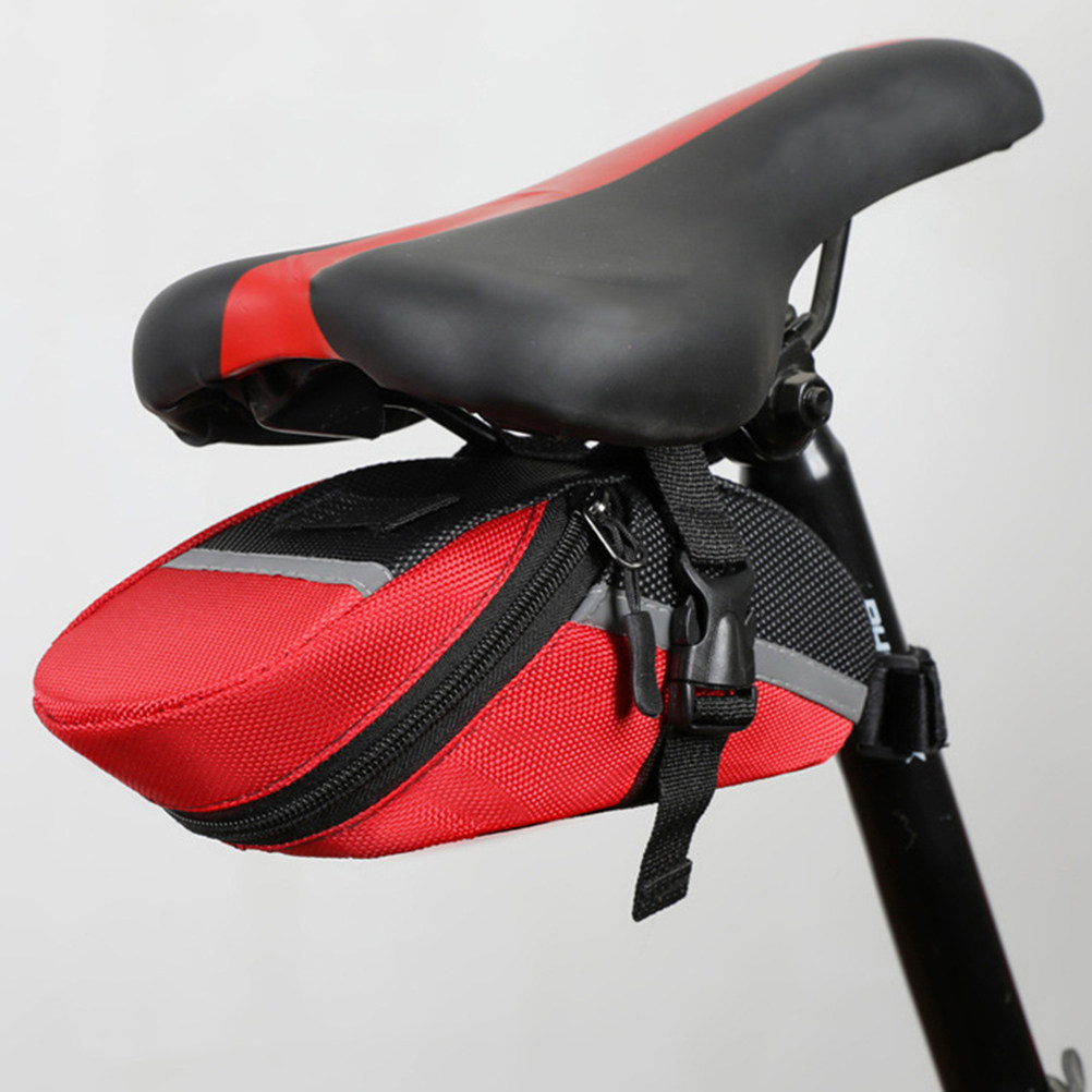 Saddle Bag Under Seat - マウンテンバイク用サドルバッグ。防水PVC素材、サイクリング用収納ポーチ。工具、携帯電話、財布、小物などを収納可能。シート下に取り付け、取り付けが簡単。収納力抜群。