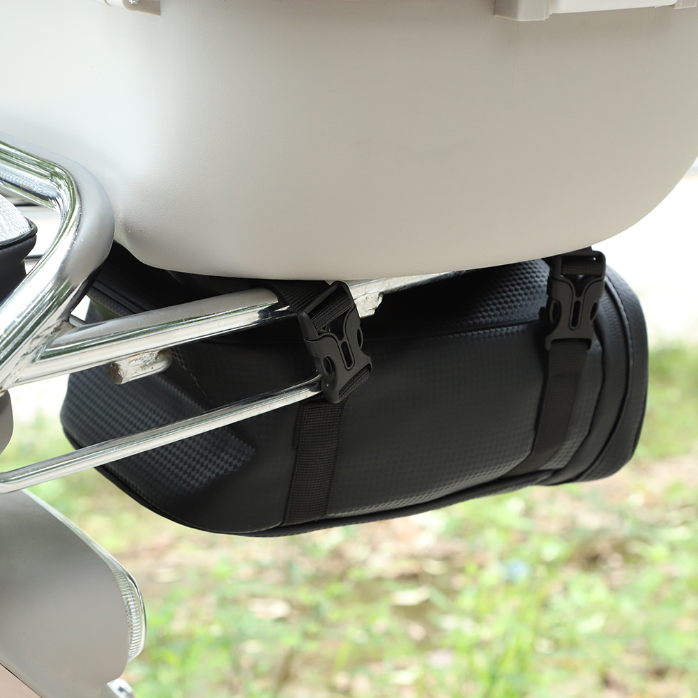 Saddle Bag Under Seat - バイク用リアキャリア、バッグ下に取り付け可能、反射素材付き、自転車用リアシートバッグ、バイク用リアシートサドルポーチ、電動自転車用。