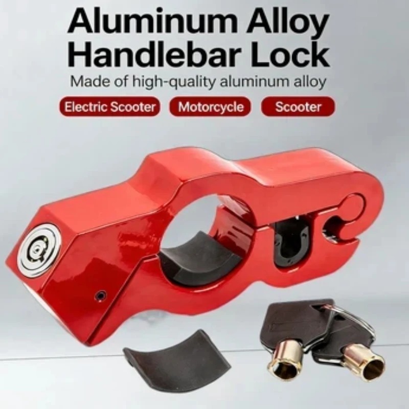 Commuter Bike Lock - ヘビーデューティースチール製オートバイハンドルバーロック、ATV、ダートバイク、ストリートバイク、通勤用自転車、ユニバーサル自転車用盗難防止ロック