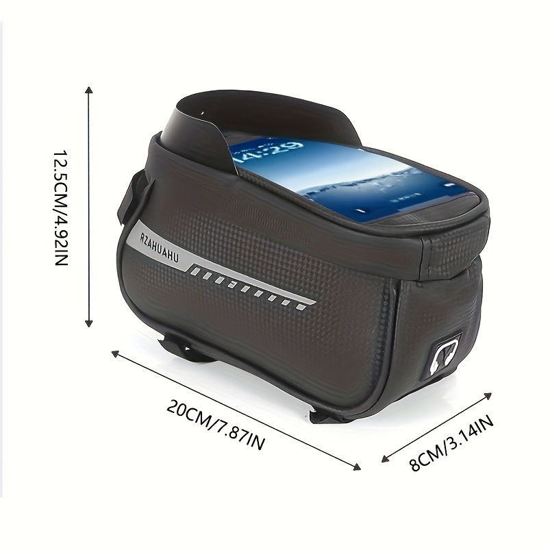 ファッショナブルな黒い自転車用携帯電話ホルダーバッグ - 耐 - Cycling Commute Bag のレビューと価格