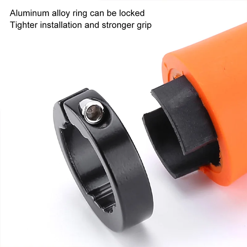 自転車ハンドルバーグリップロックオンマウンテンバイクグリップ - Commuter Bike Lock のレビューと価格