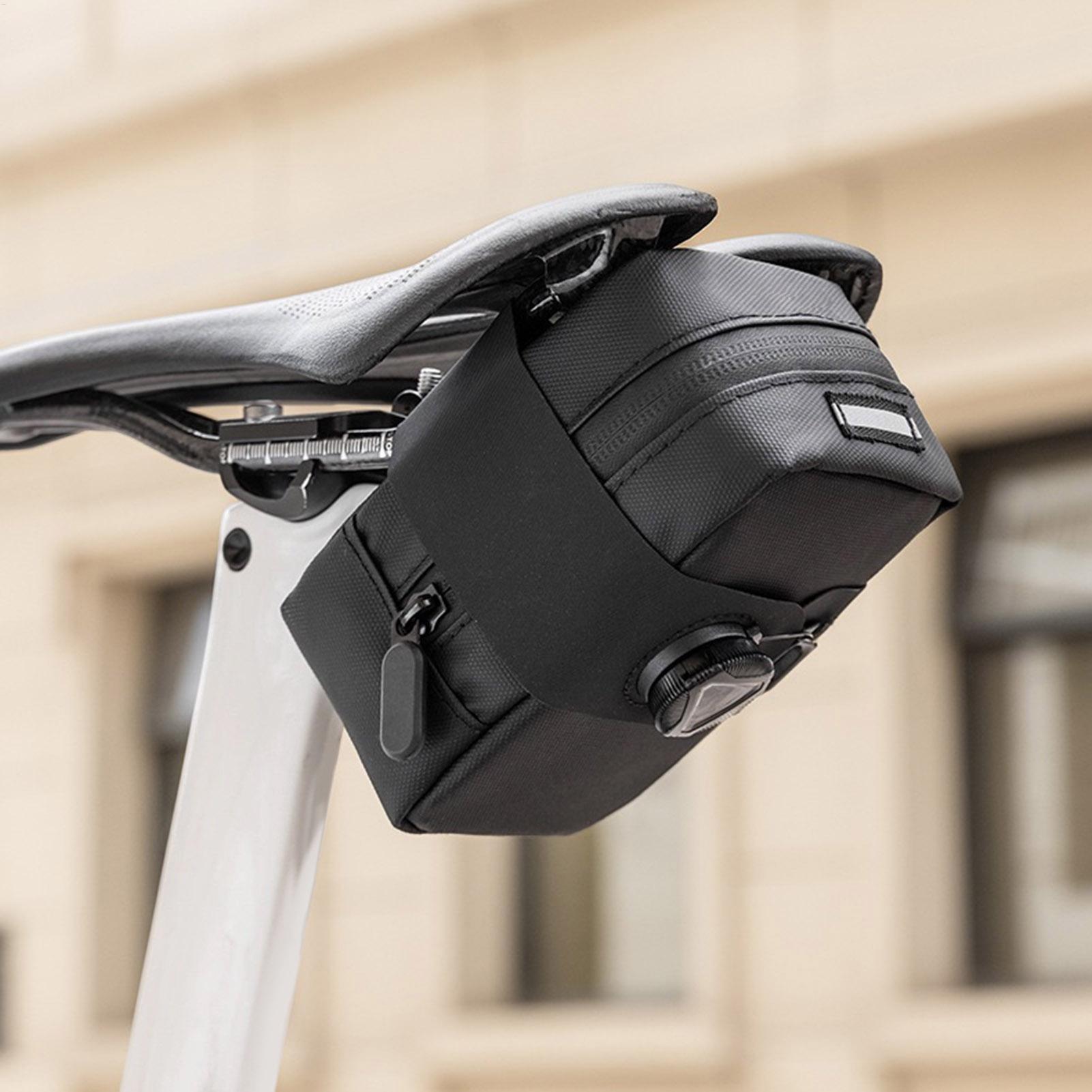自転車用サドルバッグ、回転式ロック付きシート下収納ポーチ、防 - Saddle Bag Under Seat のレビューと価格