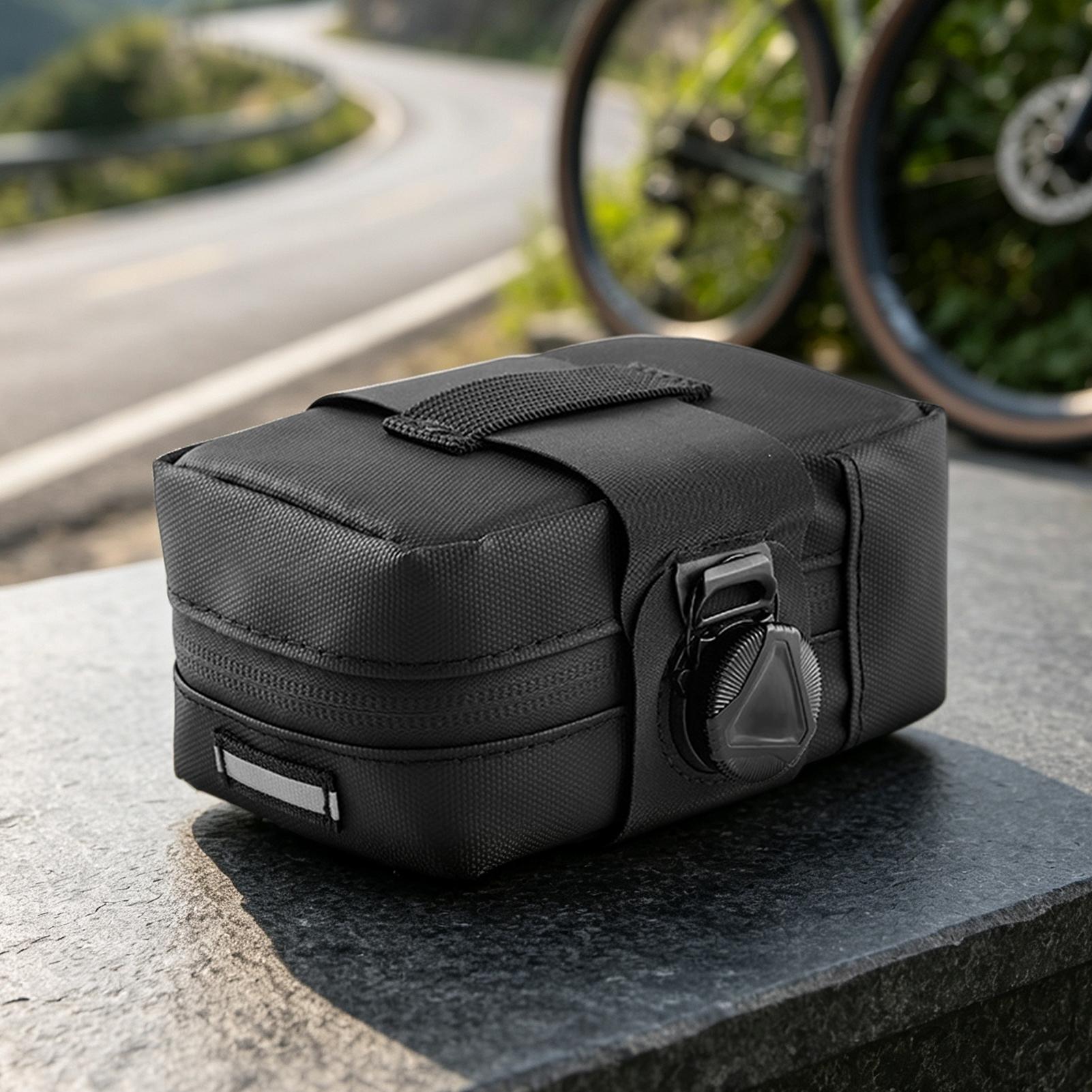 自転車用サドルバッグ、回転式ロック付きシート下収納ポーチ、防 - Saddle Bag Under Seat のレビューと価格