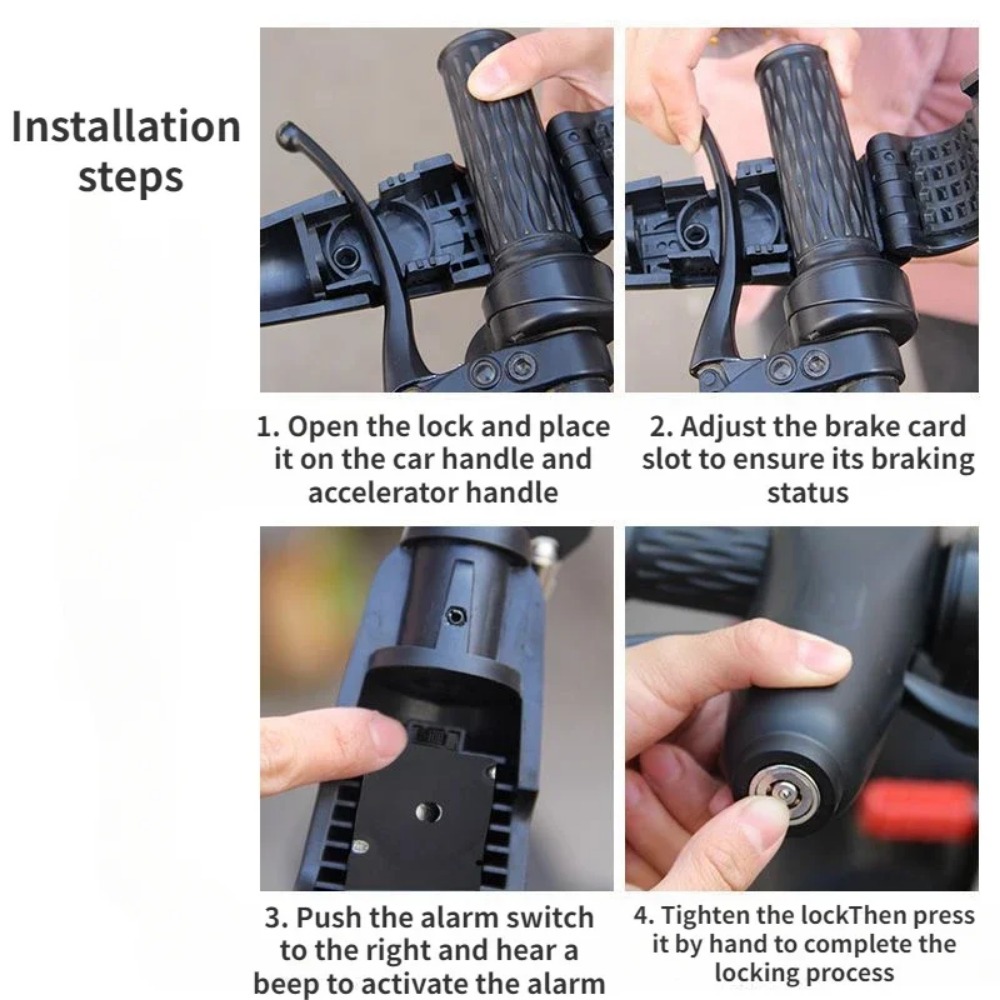 110dBバイクハンドルバーアラームロック盗難防止ブレーキ＆ - Commuter Bike Lock のレビューと価格