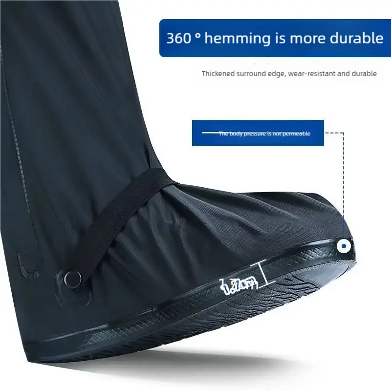 反射材付きハイアンクルレインブーツカバー、防水・滑り止めシュ - Cycling Commute Shoes のレビューと価格