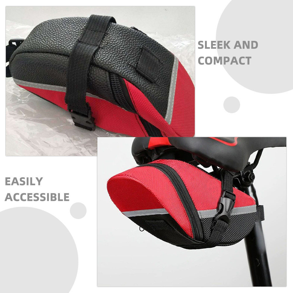 マウンテンバイク用サドルバッグ。防水PVC素材、サイクリング - Saddle Bag Under Seat のレビューと価格