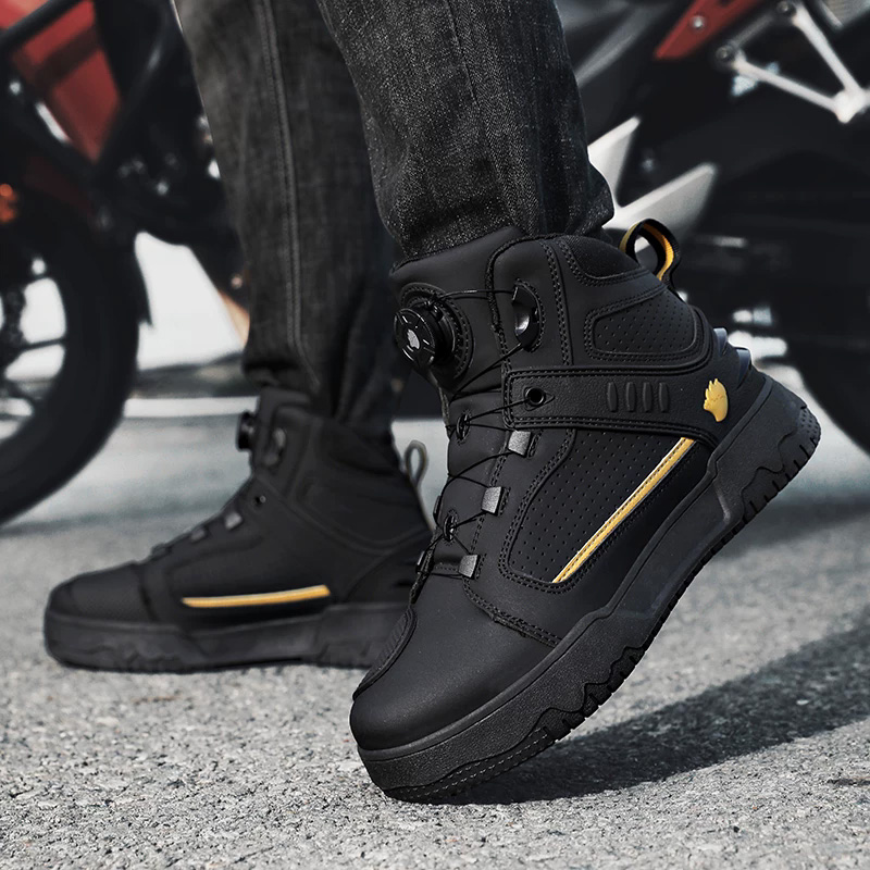 メンズ用バイクブーツ、防水、モトクロス、サイクリングシューズ - Cycling Commute Shoes のレビューと価格