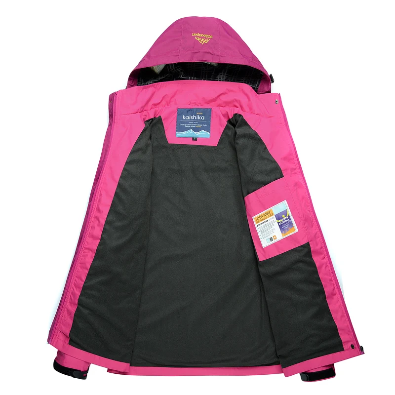 女性春トレッキングジャケット屋外ハイキングレインコートウイン - Cycling Rain Jacket Commute のレビューと価格