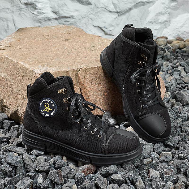 メンズオートバイライディングボードシューズ四季対応キャンバス - Cycling Commute Shoes のレビューと価格